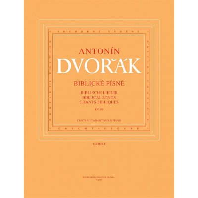 Biblické písně op. 99 Antonín Dvořák noty – Zboží Mobilmania