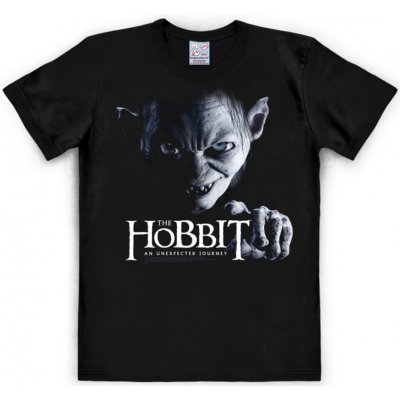 CurePink: tričko Hobbit: Gollum S černé [333832]