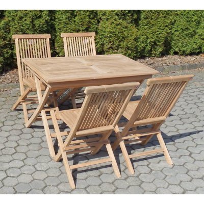 Stolová sestava TEAK POHODA SET 4 – Zbozi.Blesk.cz