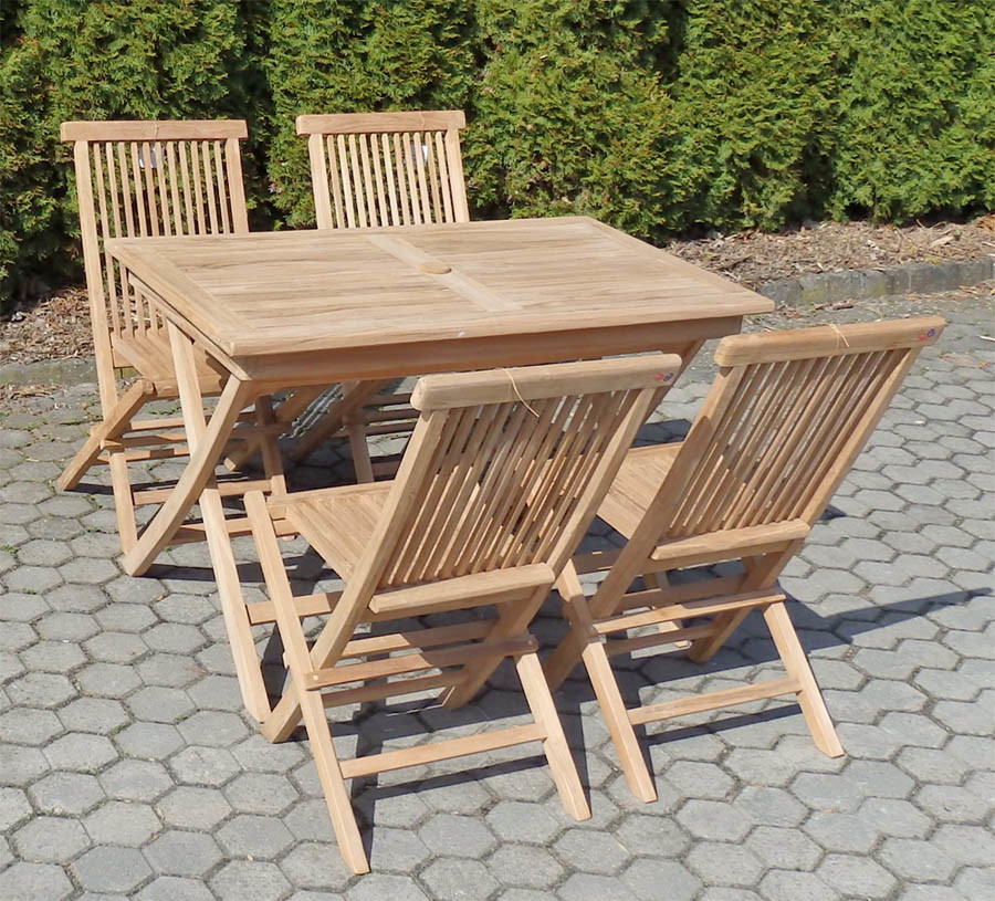 Stolová sestava TEAK POHODA SET 4