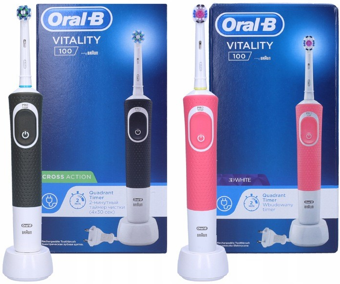 Oral-B Vitality 100 Duo Black/Pink