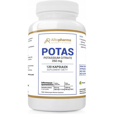 ALTOPHARMA Citrát draselný 350 mg 120 kapslí – Hledejceny.cz