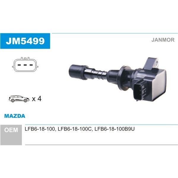 Zapalovací cívky Zapalovací cívka JANMOR JM5499
