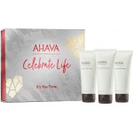 Ahava Celebrate Life Deadsea Water minerální krém na tělo 100 ml + Deadsea Water minerální krém na ruce 100 ml + Deadsea Water minerální krém na nohy 100 ml dárková sada – Zbozi.Blesk.cz