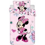 Jerry Fabrics Disney povlečení Minnie Flowers 02 Baby 40 x 60 , 100 x 135 cm – Zboží Mobilmania