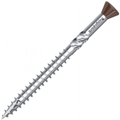 Terasové vruty 5,0 mm, nerez C2, hnědý, TORX (200 ks + bit) – Hledejceny.cz