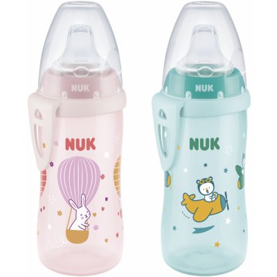 Nuk FC láhev PP Active Cup silikon pítko Dino zelená 300 ml – Hledejceny.cz