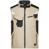 Pracovní oděv James&Nicholson Pánská softshellová vesta J N845 Stone