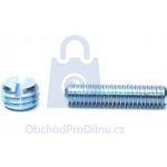 Šroub stavěcí s průběžnou drážkou a plochým koncem, DIN 551, zinek bílý - M2,5 x 5 - hobby balení, balení 1 ks – Hledejceny.cz