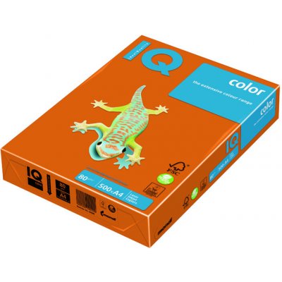 IQ Color barevný kancelářský papír A4 80 g 500 ks oranžová intensivní světlá – Zbozi.Blesk.cz