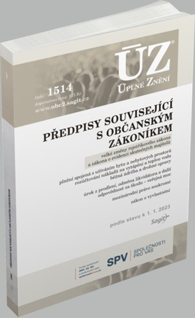 ÚZ 1514 Předpisy související s občanským zákoníkem - veřejné rejstříky, evidence skutečných majitelů, mezinárodní právo soukromé, ... 2023 - neuveden