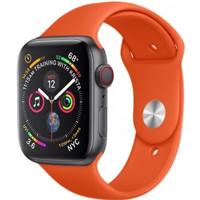 AW Jednobarevný řemínek na Apple Watch - Oranžový Šířka uchycení řemínku: 38/40/41mm, Délka řemínku: Dámský - S/M (12 - 18cm) Oranžový IR-MJ01-048 – Zboží Mobilmania