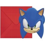 Procos Pozvánky a obálky EKO - Sonic 6 ks – Zboží Dáma