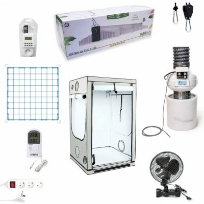 Growmarket Kompletní grow box Ambient LED SANlight 530W Set 120x120x200 cm – Hledejceny.cz