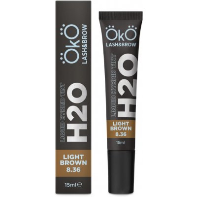 OKO H20 Liquid Hybrid Tint barva na řasy a obočí Light Brown 8.36 15 ml – Zboží Dáma