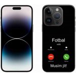 mmCase na iPhone 14 Pro 6.1 - fotbal volá černé pozadí – Zboží Mobilmania