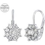 SILVEGO Kytičkové stříbrné se zirkony Swarovski SILVEGO31572W – Zboží Dáma