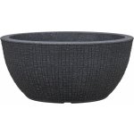 Scheurich Miska na rostliny Barceo 39 cm x 18 cm Stony Black – Sleviste.cz