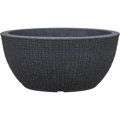 Scheurich Miska na rostliny Barceo 39 cm x 18 cm Stony Black – Sleviste.cz
