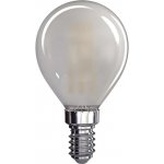 Emos LED žárovka Filament Mini Globe matná 4W E14 teplá bílá – Zboží Mobilmania
