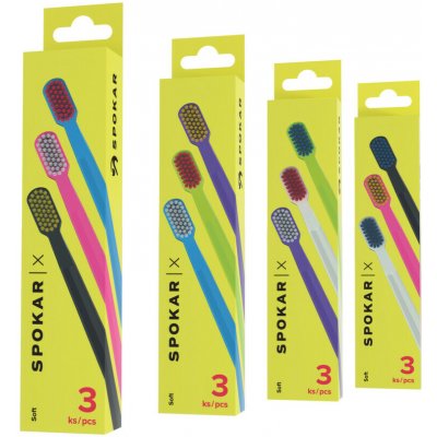 Spokar X 3429 zubní kartáček SOFT 3 ks – Hledejceny.cz