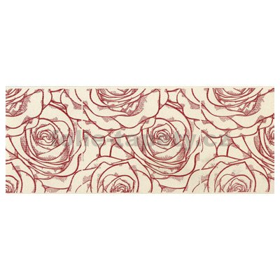 A&D Foils Deco fix GmbH Bordura papírová Růžičky červené - šířka 7,8cm x délka 5m – Zboží Dáma