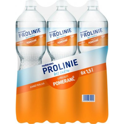 Poděbradka ProLinie pomeranč jemně perlivá voda 6 x 1,5 l – Hledejceny.cz