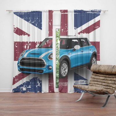 Sablio Závěs Mini sedan Britská vlajka: 2ks 140x250cm – Hledejceny.cz