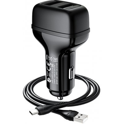 Orico 2 port USB car charger 12V / 24V 3.4A max 17W with Intelligent IC -  White - Orico