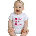 NEW BABY Body s potiskem New Baby MADE IN LOVE – Hledejceny.cz