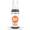 Akrylová a olejová barva AK Interactive Smoke Black 17ml