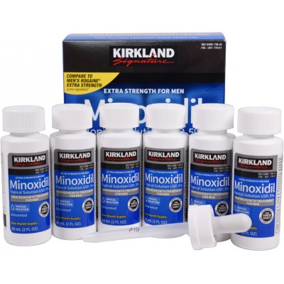 Kirkland Minoxidil 5% 6 měsíční kúra proti vypadávání vlasů 6x 60 ml – Hledejceny.cz