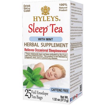 Hyleys Sleep Tea Herbal Supplement Mint 25 x 1,5 g