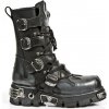 Pánské kotníkové boty New Rock Flame Boots 591-S2 black Grey