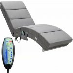 Casaria Londons masážní a vyhřívací funkcí 186×55×89cm šedá 107816 – Hledejceny.cz