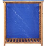 VidaXL Masivní akáciové dřevo 105 x 38 x 115 cm přírodní – Zbozi.Blesk.cz