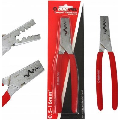 Lisovací kleště na kabelové koncovky, dutinky 0.5-16 mm2 MAR-POL M49532 – Hledejceny.cz