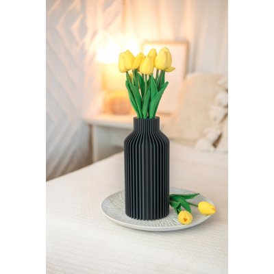 Fiedler Design VÁZA BOTTIGLIA - Jednobarevná, černá, velikost M – Hledejceny.cz
