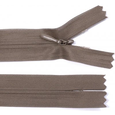 Spirálový zip no.3 skrytý nerozepínací 22cm - více barev color: 703 hnědá – Hledejceny.cz