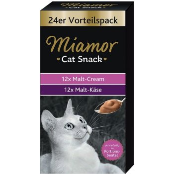 Miamor Cat Snack Sladový krém & Sladový sýr 24 x 15 g