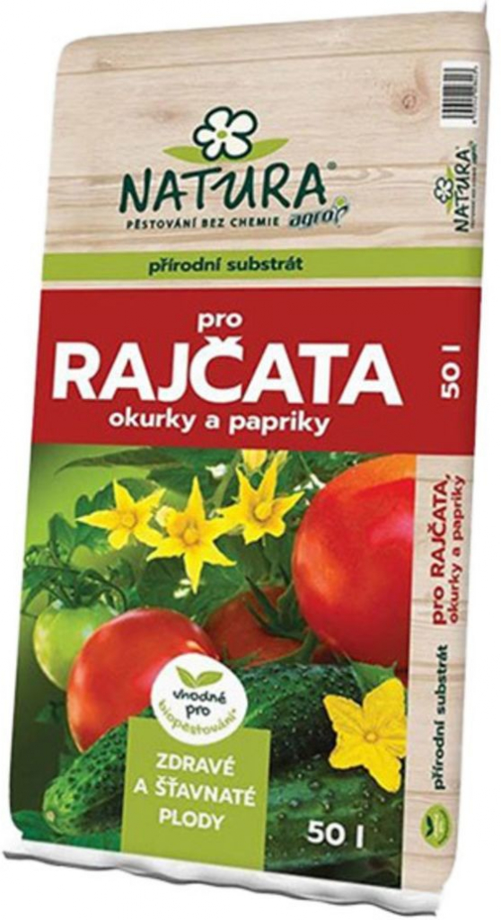 Agro CS Natura Substrát pro rajčata, okurky a papriky 50 l
