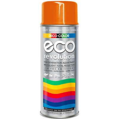 DecoColor Barva ve spreji ECO lesklá, RAL 2004 oranžová, 400 ml – Zbozi.Blesk.cz