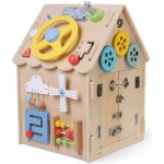 2Kids Toys Motorická hračka Activity board domeček přírodní – Sleviste.cz