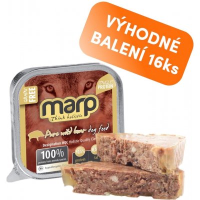 Marp Holistic Adult Dog Pure Wild Boar 16 x 100 g – Zboží Mobilmania