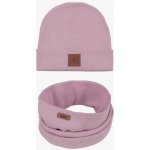 Doke Dětský set bavlněná čepice a nákrčník organic ed orchid – Zboží Mobilmania