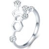 Prsteny Royal Fashion prsten Včelí plástev SCR433