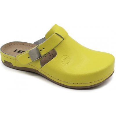 Leon 950 dámská kožená pracovní zdravotní obuv žlutá