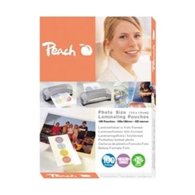 PEACH laminovací folie 10x15 cm Laminating Pouch Photosize (80x111mm), 125mic, 100ks, S-PP525-19 – Zboží Mobilmania