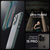 Pouzdro a kryt na mobilní telefon Apple Spigen Ultra Hybrid pro iPhone 15 Pro tmavě zelené 8809896750417