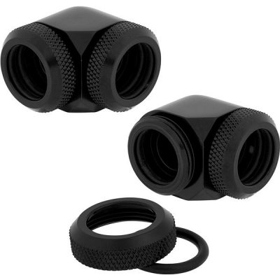 Corsair Hydro X Series XF Hardline 90° 14mm OD Fitting Twin Pack - Black CX-9052015-WW – Hledejceny.cz